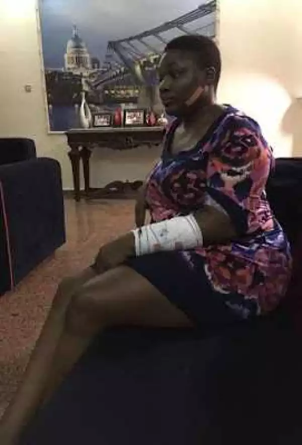 Photos: Actress Chioma Okoye Attacked Over The Release Of "Lagos Men" Drama Series